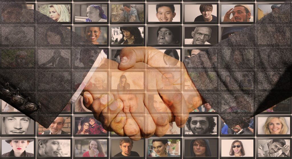 Customer Service handshake